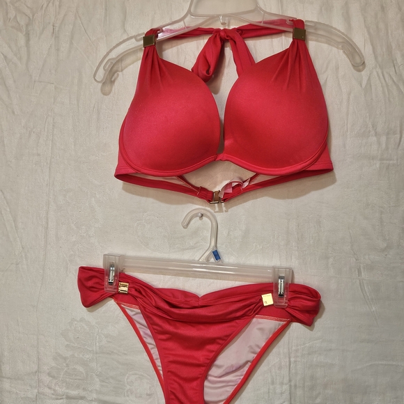 Victoria's Secret Bold Red Bikini Set - Picture 1 of 9